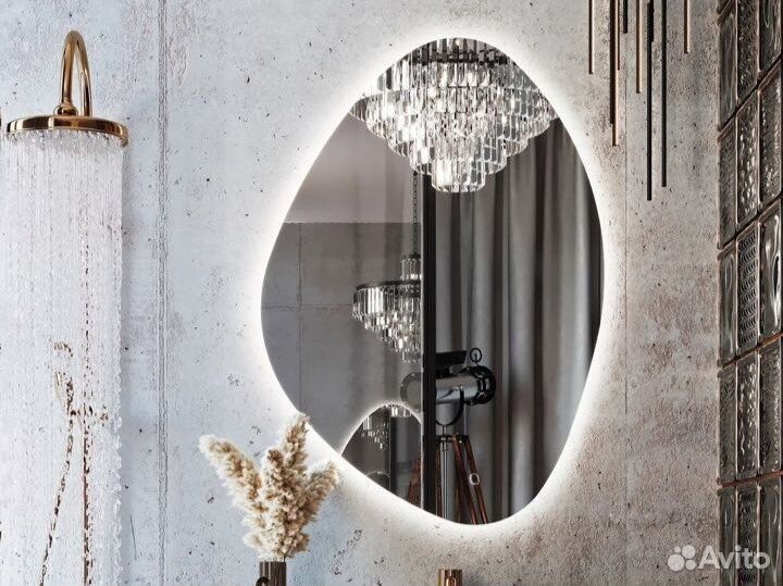 Зеркало для ванной Дижон интерьерное с подсветкой