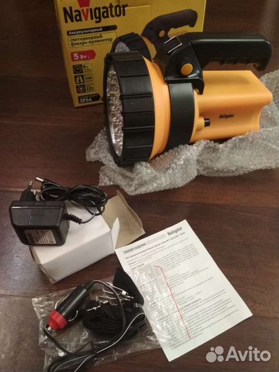 Фонарь светодиодный аккумуляторный navigator