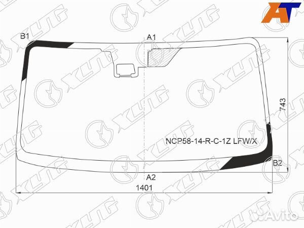 Стекло лобовое toyota succeed