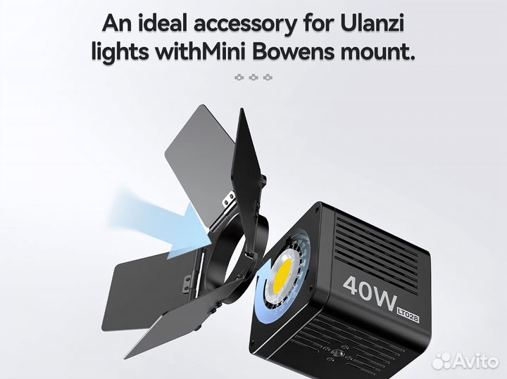 Ulanzi 4-Leaf Barndoors Mini Bowens LT028
