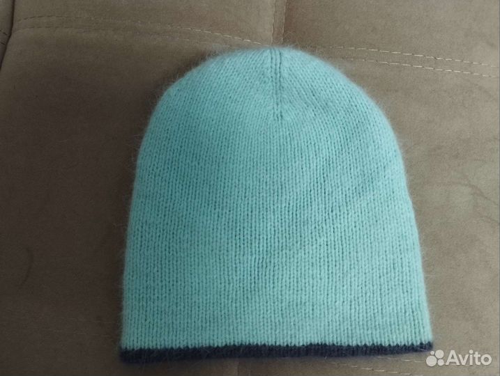 Шапка из пуха норки двойная