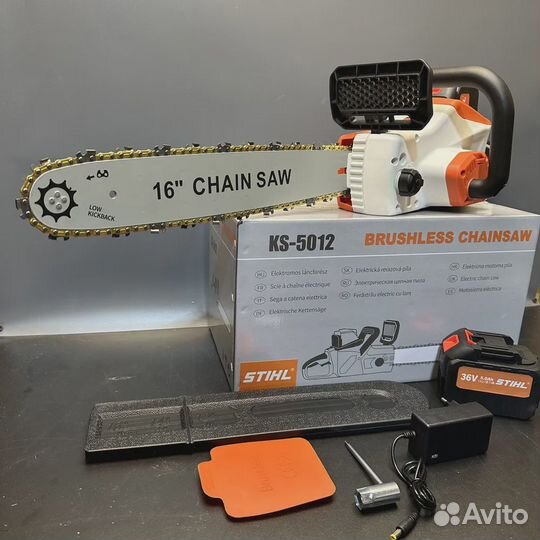 Цепная пила аккумуляторная stihl 36V 2АКБ/ электро