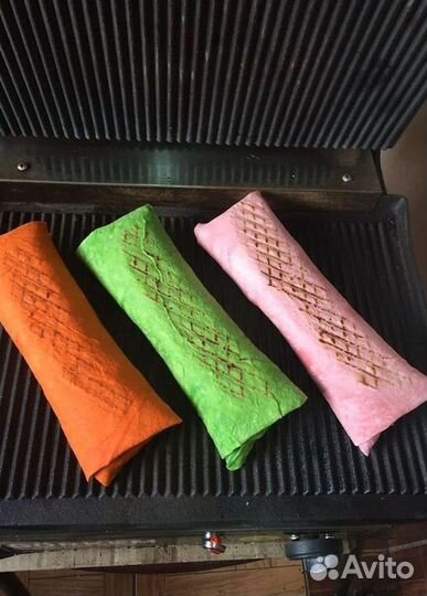 Лаваш шпинатный, сырный, томатный