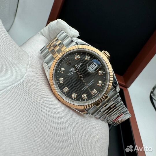 Часы женские серые Datejust Rolex