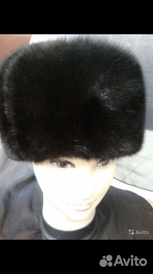 Норковая шапка мужская