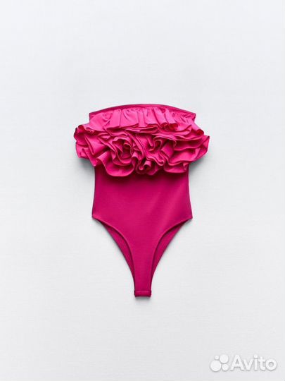 Боди zara розовое