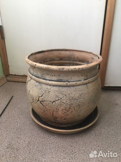 Горшок керамический напольный