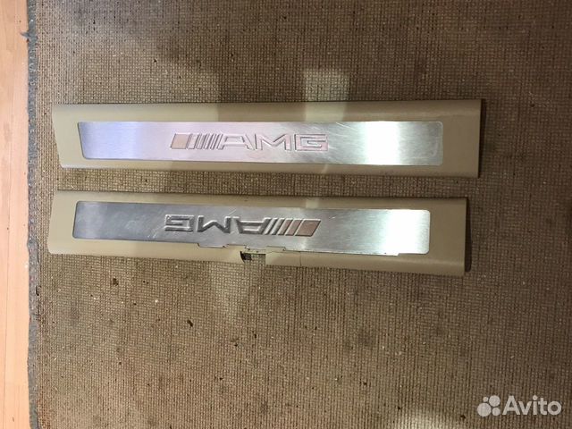 Накладки порогов Мерседес мл 164 Амг
