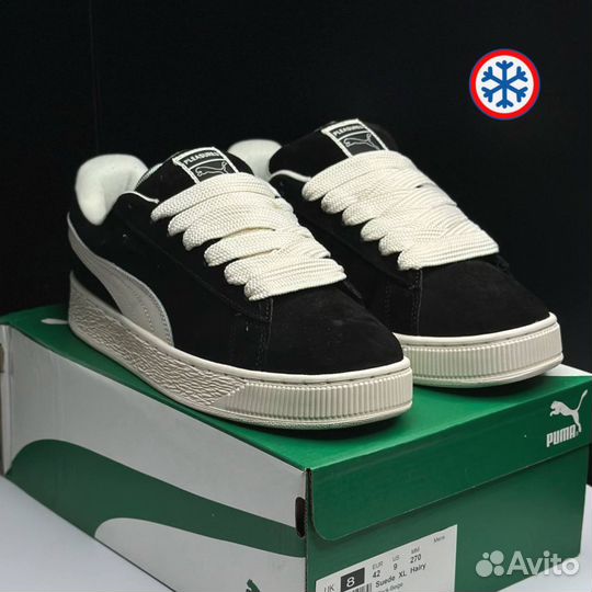 Кроссовки зимние Puma Suede XL black label