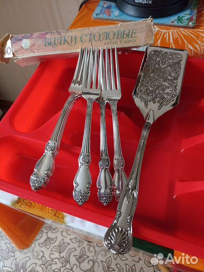 Набор столовых приборов мельхиор СССР