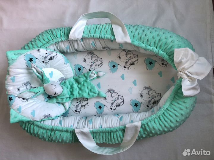 Гнёздышко кокон для малыша в подарок комфортер