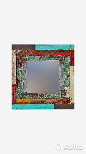 Зеркало квадратное массив тик 60х60 Бали Индонезия