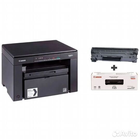 Мфу лазерное canon i-Sensys MF3010 + 2 картриджа C