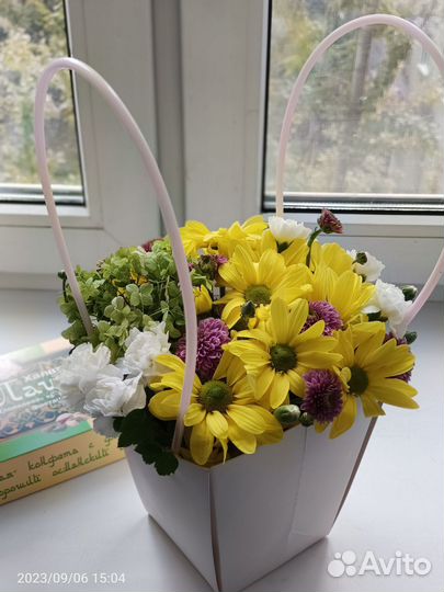 Букет в красивой коробочке