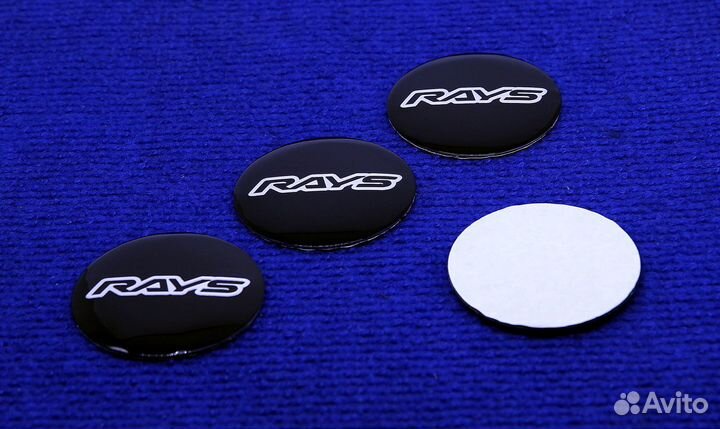 Комплект 3D наклеек колпачка диска Rays 44 56 65мм