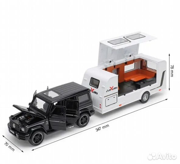 Металлическая машинка Mercedes-Benz G63 AMG