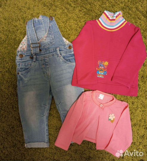Вещи пакетом на девочку 74-80