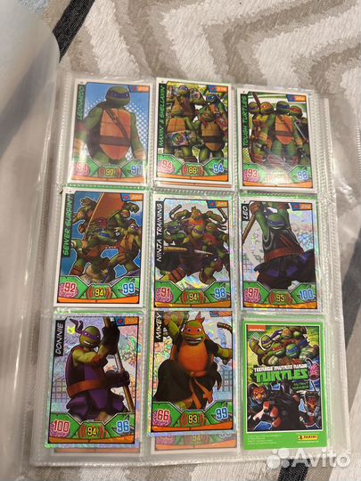 Коллекционные карточки черепашки ниндзя