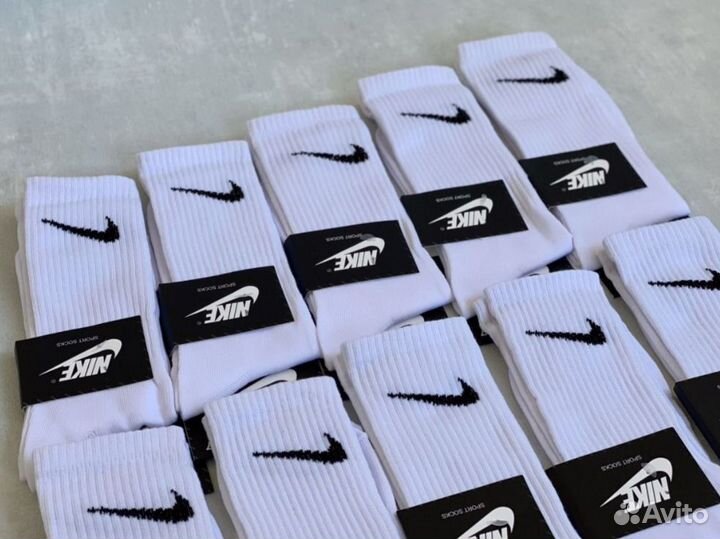 Носки Nike Premium белые высокие