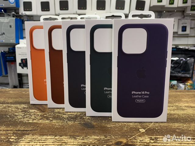 Чехол iPhone 14 pro max,14 pro Leather Case (кожа)