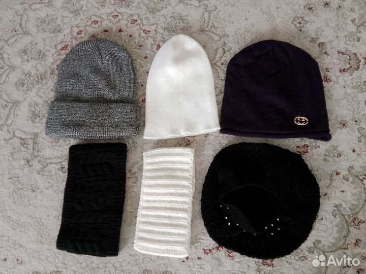 Шапки, шарфы, снуды, комплект