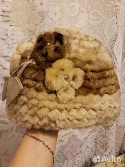 Шапка мутоновая женская