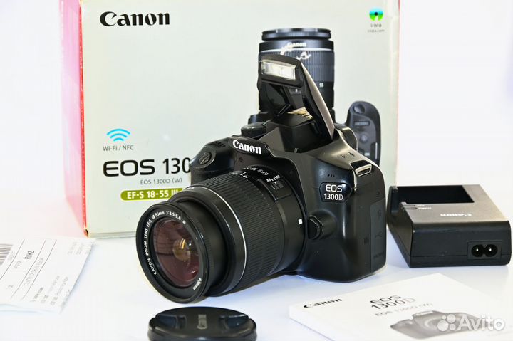 Canon EOS 1300D/T6 18.0MP зеркалка Kit 18-55