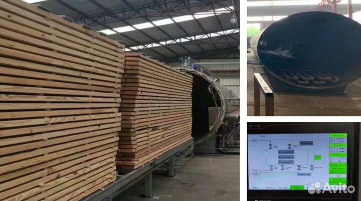 Автоклав для термления древесины, тачскрин-управле