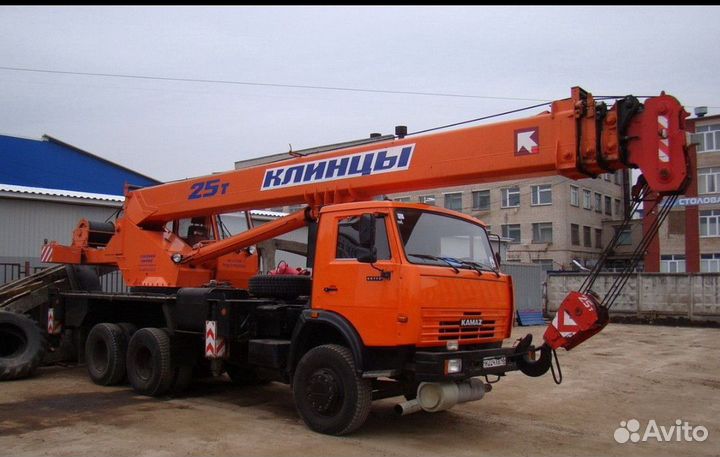 Аренда и услуги автокрана, 25 т, 31 м, с гуськом 7.5 м