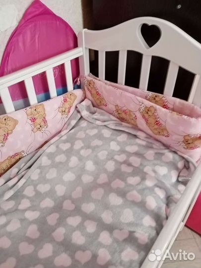 Кроватка с маятником поперечный и продольный