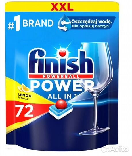 Таблетки finish all in one 100 и 72 штуки