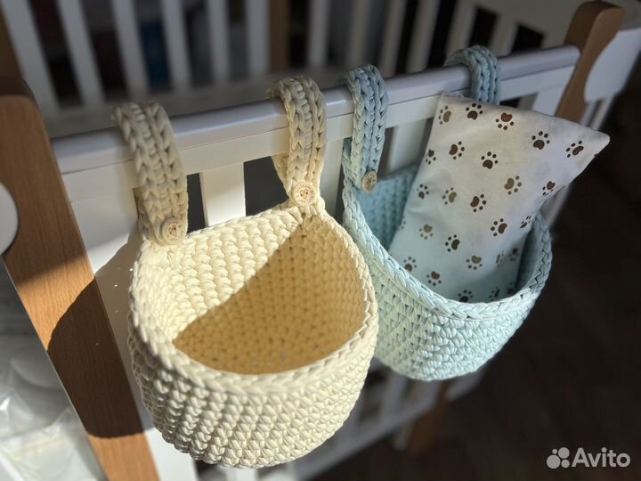 Вязаная корзина