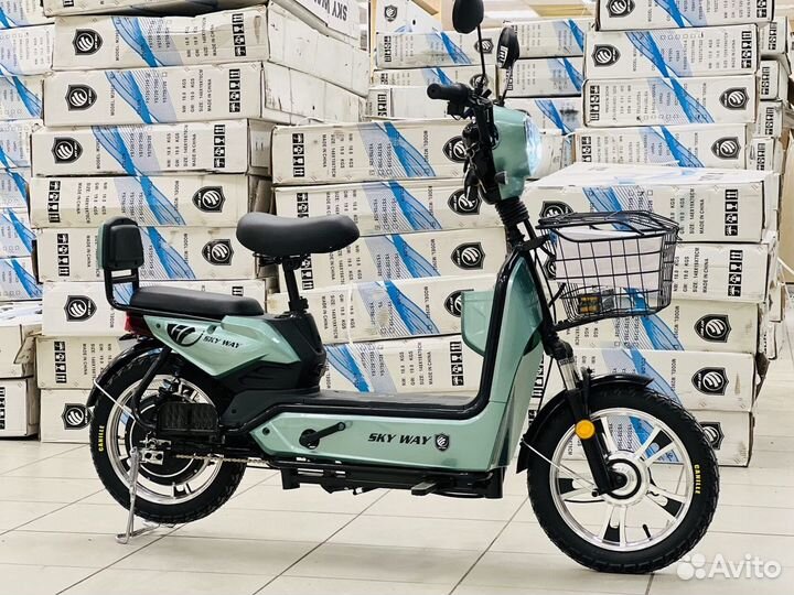 Электроскутер SKY WAY 16R 600W зеленый