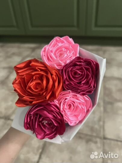 Розочки из ленты для рукоделия