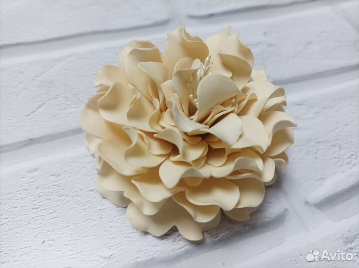 Цветок чокер заколка брошь из фоамирана