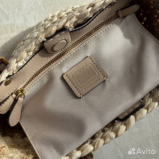 Сумка coach соломенная