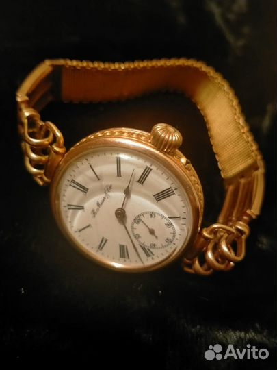 H.Moser Золотые антикварные часы