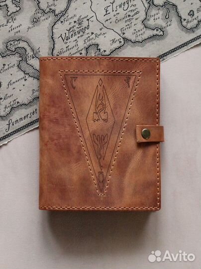Кожаный блокнот с гравировкой А5 и А6