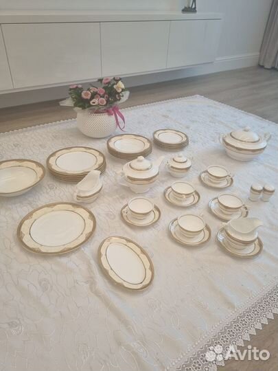 Набор столовой посуды + чайный сервиз фарфор Чехия