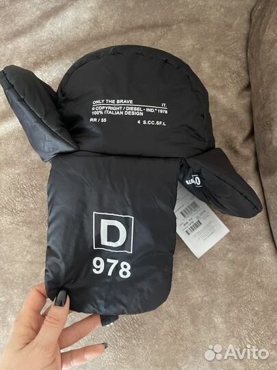 Шапка ушанка diesel