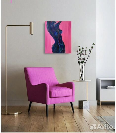 Картина акрилом на холсте