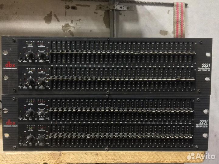Графический stereo эквалайзер, «dbx 2231»
