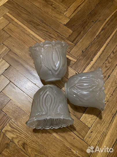 Плафоны 3шт стекло