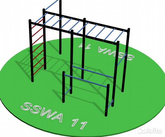 Мощный спортивный комплекс для тренировок на улице