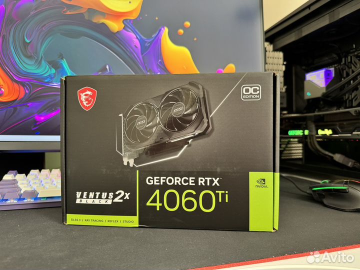 Видеокарта MSI RTX 4060 TI 8G Новая Гарантия Чек