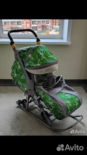 Детские санки коляска