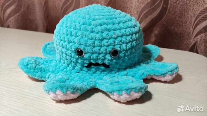 Вязаные игрушки. Осьминог перевертыш