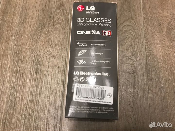 3D очки для телевизора LG (2 пары)