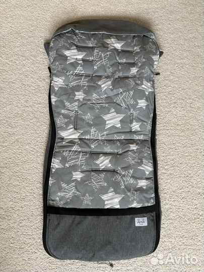 Конверт в коляску демисезонный Auka kids (серый)