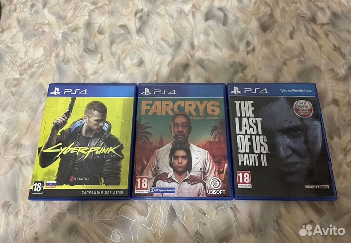 Диски с играми на ps4